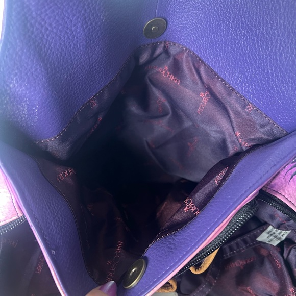 Anuschka Tropical Flamingo Leather Medium Hobo Shoulder Bag NWT with Dust Bag - Picture 6 of 6